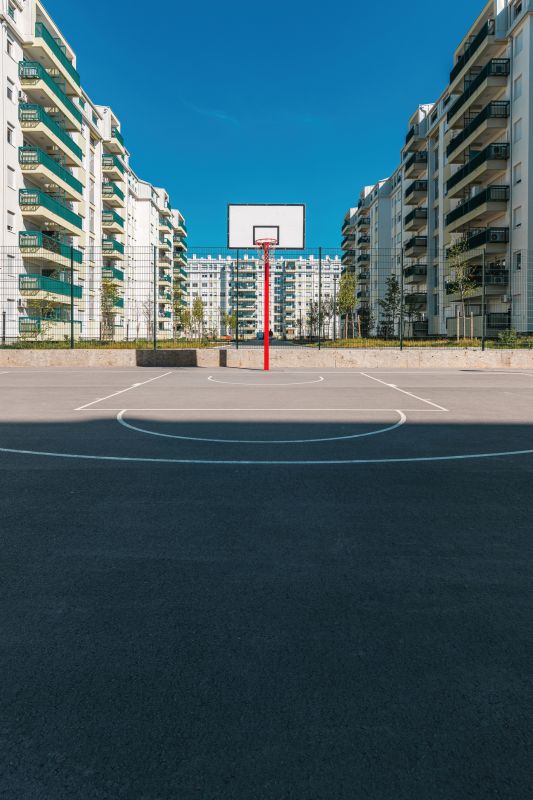 High School Basketball Court