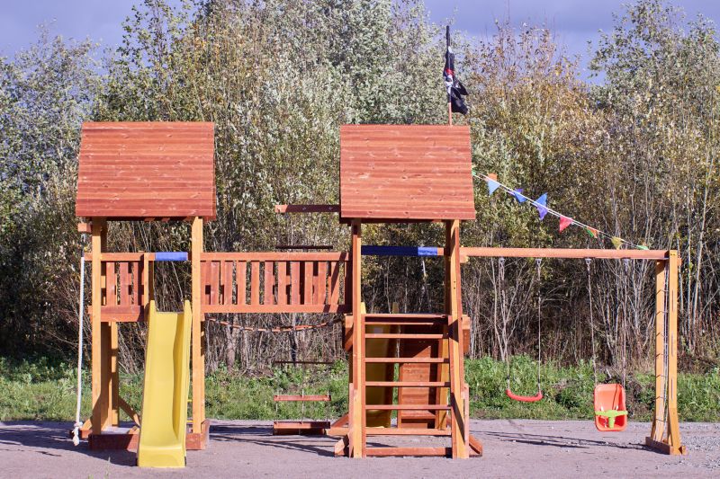 Wooden Playset Installation in Olathe, KS